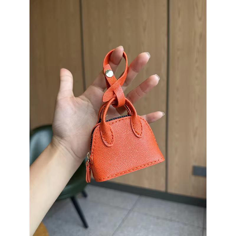Mini portefeuille en forme de coquille pour femme, porte-monnaie polyvalent, pochette de rangement pour écouteurs, petit sac à main, pendentif porte-clés