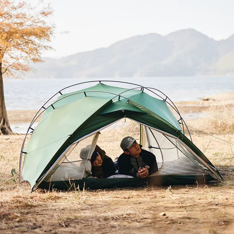 Naturehike Hillock 6 tente de camping pour 2 personnes étanche PU2000mm UPF50 + abri solaire une pièce un salon