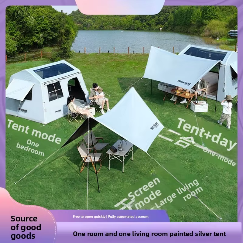 Tente gonflable automatique pour 6 à 8 personnes