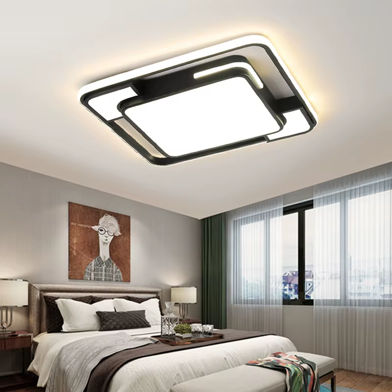 Salon LED plafonnier moderne Simple chambre salle à manger lumière nordique Lustre décoration de la maison éclairage intérieur Lustre
