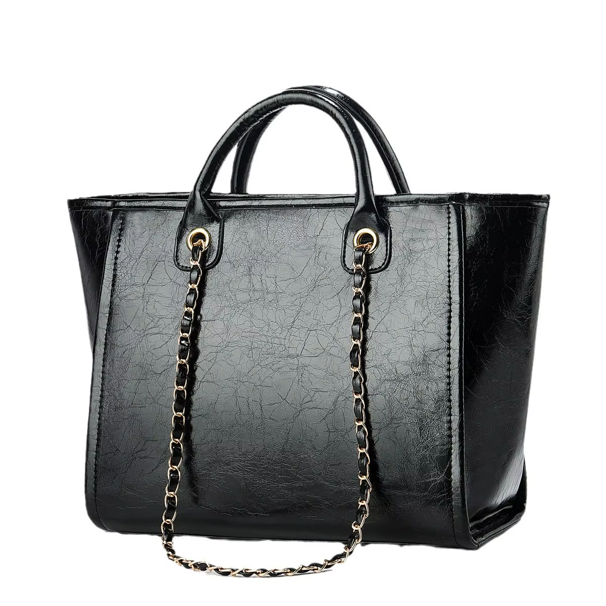 Nouveau Grand sac fourre-tout à bandoulière pour femmes sac en cuir PU végétalien sac à main