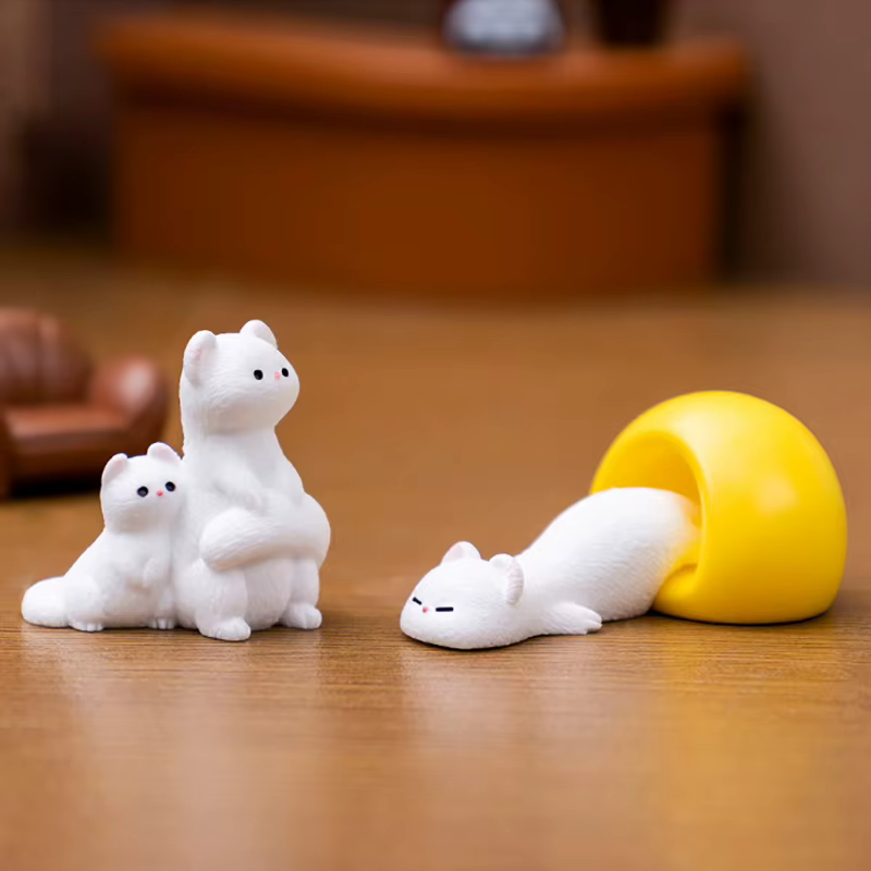 Mini figurine de dessin animé mignon pour la décoration de la maison bricolage, mini-figurine d'Auckland Kawaii, accessoires d'ornement, artisanat de bureau, cadeaux pour enfants