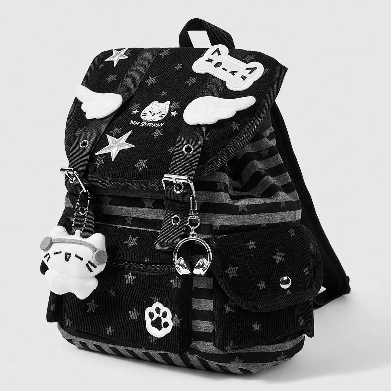 Sac à dos noir Punk Academy