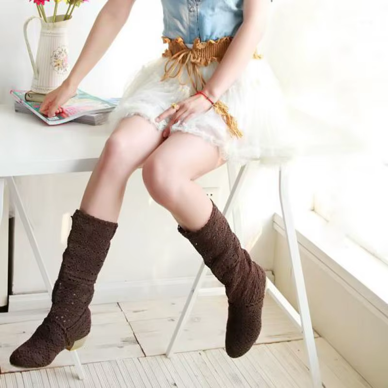 Bottes Creuses Respirantes pour Femme