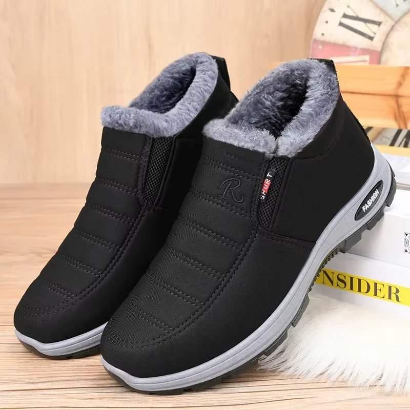 Hiver 2025 nouvelles chaussures en coton pour hommes et femmes avec velours épais et bottes de neige chaudes bottes courtes coupe-vent pour couple anti-dérapant