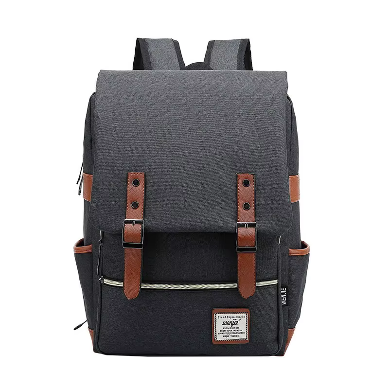 Sac à dos vintage pour ordinateur portable, sacs en toile pour femmes, sacs de voyage décontractés en toile pour hommes, sacs rétro décontractés, sacs d'école pour adolescents #