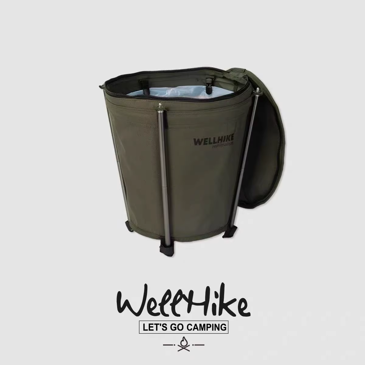 Poubelle de camping extérieure 20L pliable
