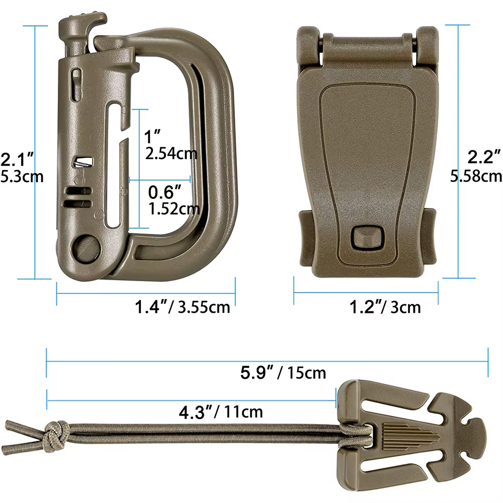 Kit d'accessoires Molle de 13 sacs à dos tactiques d'extérieur