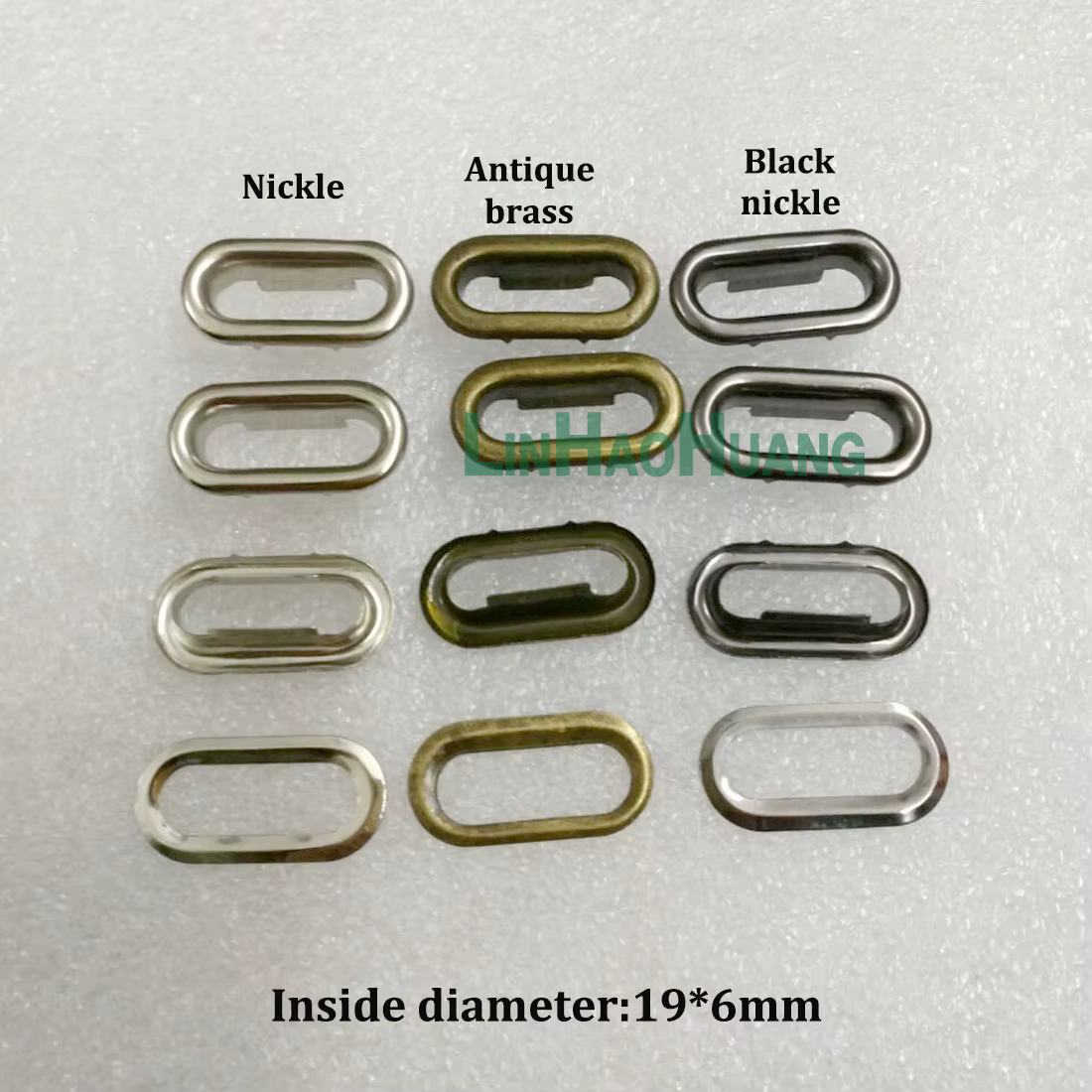 200 œillets ovales en métal de 19mm pour artisanat du cuir, bricolage, scrapbooking, ceinture, sac, étiquette, accessoires pour vêtements + outils