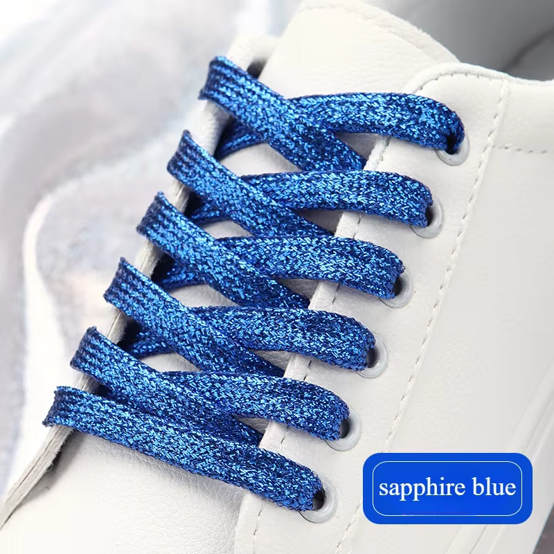 19 couleurs brillant or et argent lacets lumineux colorés 100-140 cm baskets lacets bottes lacets lacets chaîne