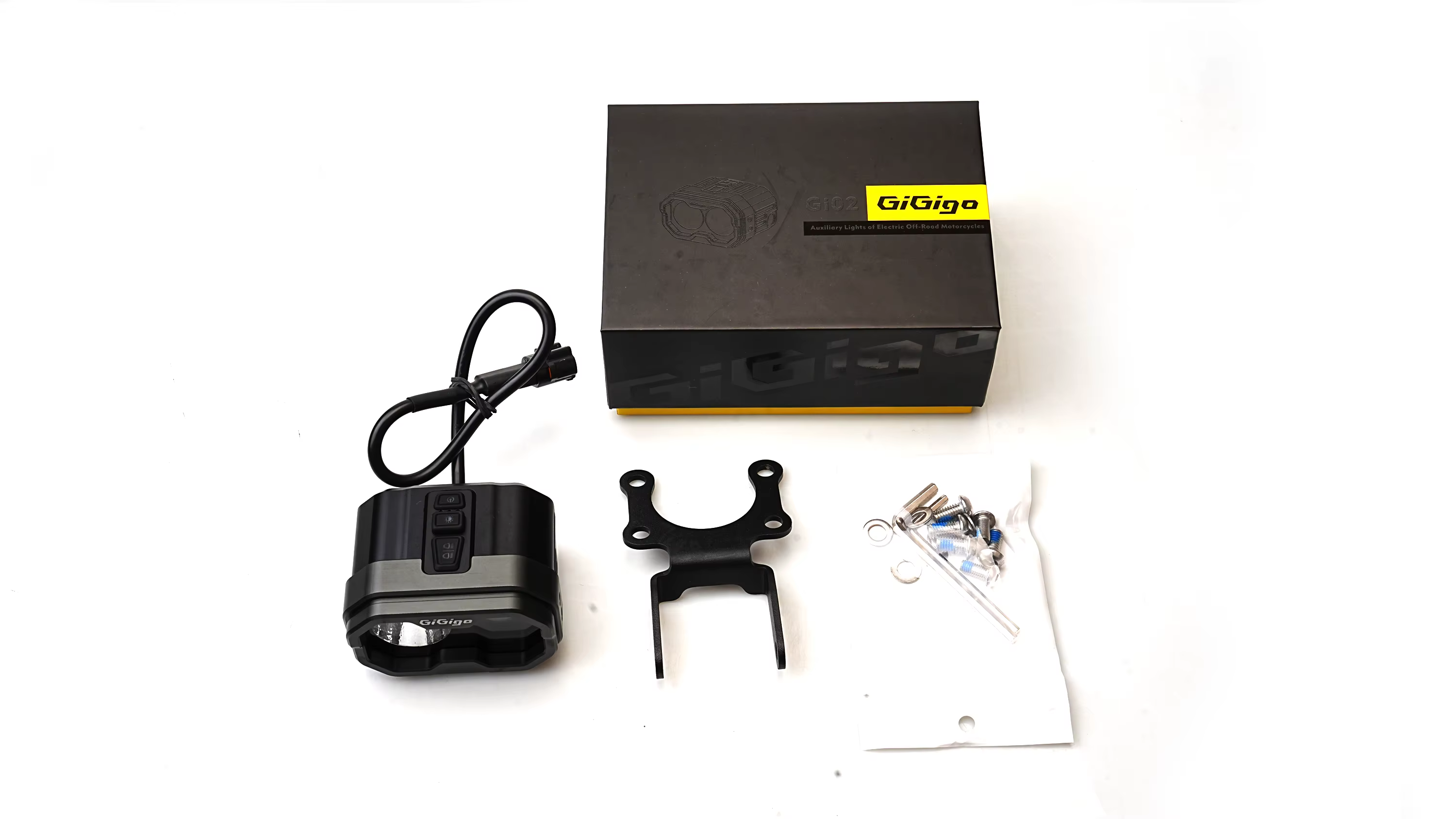 Phare LED Gigigo GI02 Durable, étanche, haute Performance, éclairage puissant, parfait pour les véhicules tout-terrain
