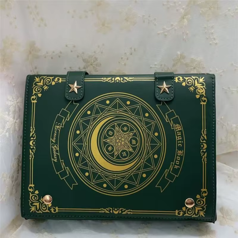 JIAERDI Lolita Style Star Anime nouveau Ita sac grande capacité en cuir Chic contrat livre magique sac à bandoulière