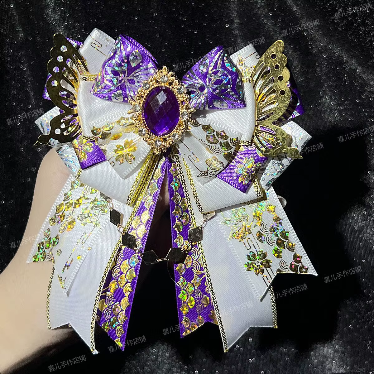 K-pop Idol Concert bricolage accessoires ensemble bâton lumineux breloques Mini nœud papillon porte-clés avec strass scintillants Fan rencontrer Badge Clips