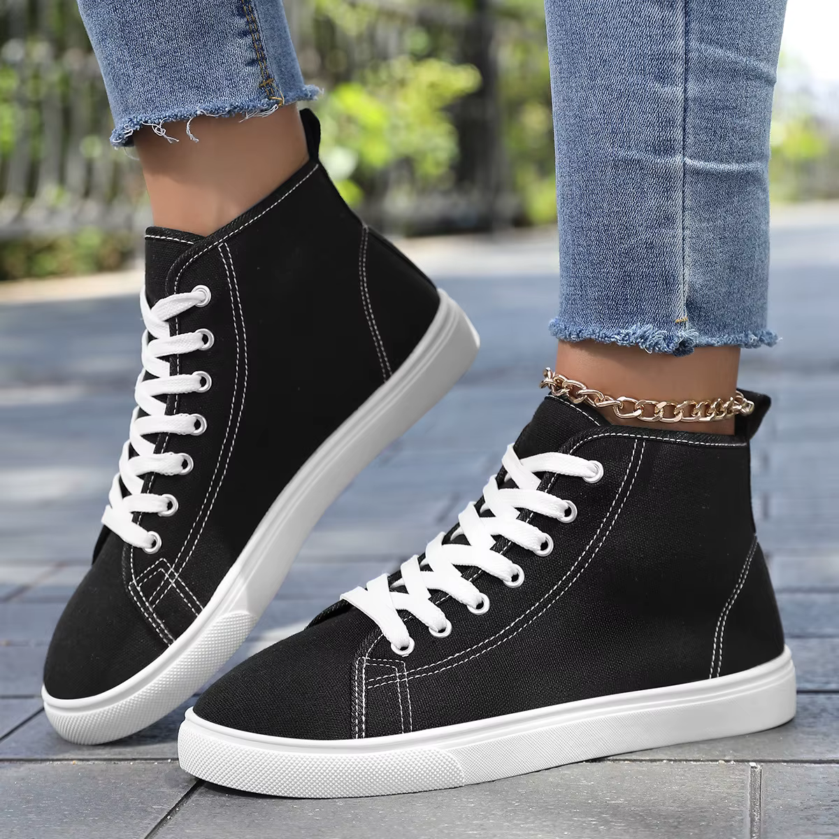 Chaussures montantes décontractées en toile vulcanisée pour femme, grande taille 45, blanc cassé, respirantes, pour le sport et l'entraînement, collection 2026