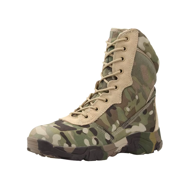 Jungle CamSolomon-Bottes de randonnée légères camouflage pour hommes et femmes