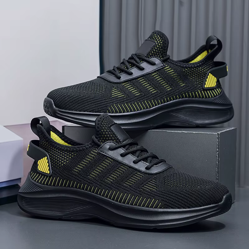 Chaussures pour hommes, grande taille 48 49 50, chaussures d'été respirantes en tissu maille, chaussures de sport pour hommes, chaussures de sport légères et décontractées, chaussures de marche