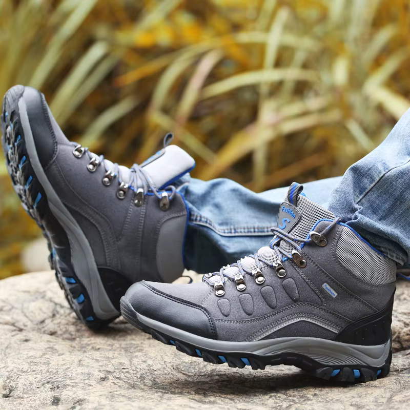 Chaussures de Randonnée Bleues Confortables pour Homme et Femme, Baskets de Trekking, de dehors de Plein Air, Grande Taille 46, Offre Spéciale