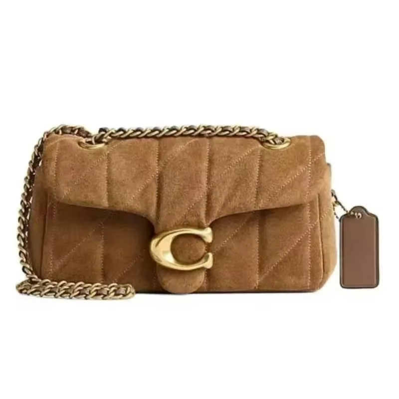 Sac à chaîne à motif diamant de haute qualité, sac messager à bandoulière, petit sac carré