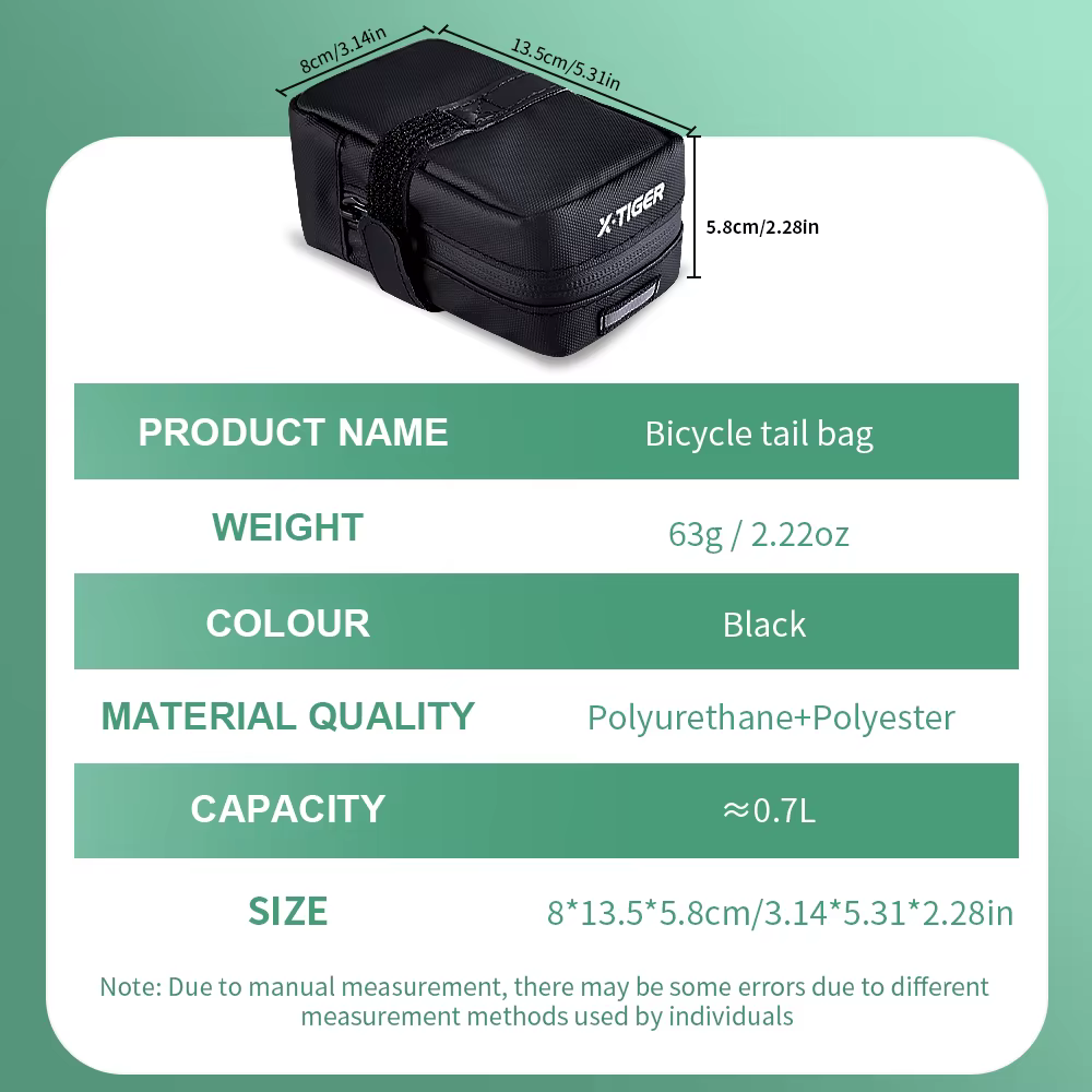 X-TIGER sac de vélo Mini sac arrière Portable Kit d'outils de vélo de route de montagne grande capacité sac de vélo de sport étanche sac à dos de sport