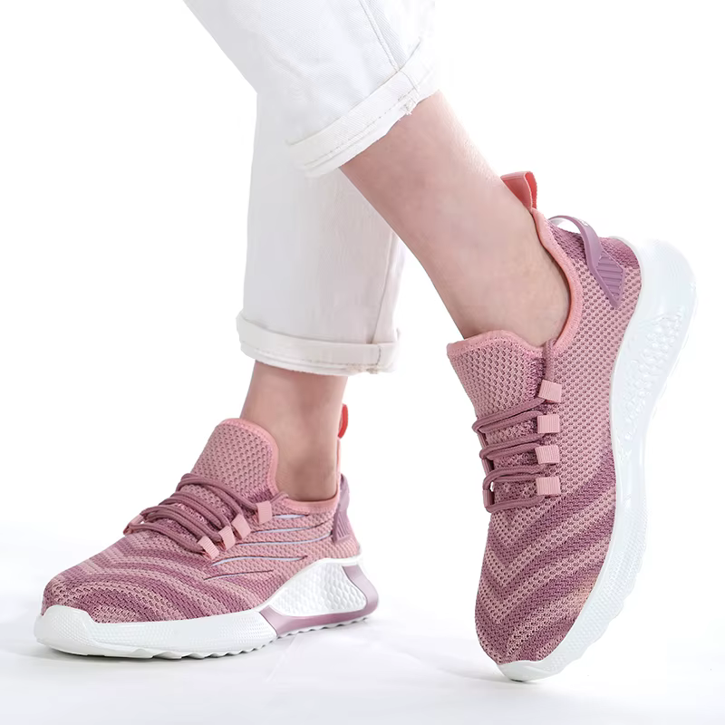 Chaussures de sécurité roses pour femmes, tête en acier, anti-écrasement, légères, douces et respirantes, chaussures de sécurité industrielles pour l'extérieur