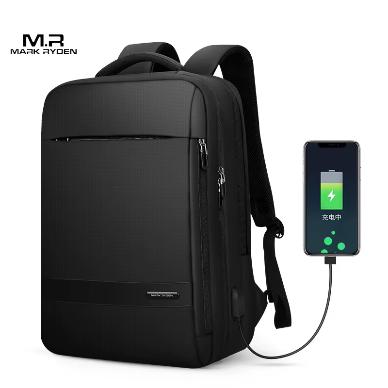 MARK RYDEN sac à dos de voyage hommes sac à dos d'affaires école extensible USB sac grande capacité 15.6 ordinateur portable étanche mode Backpac