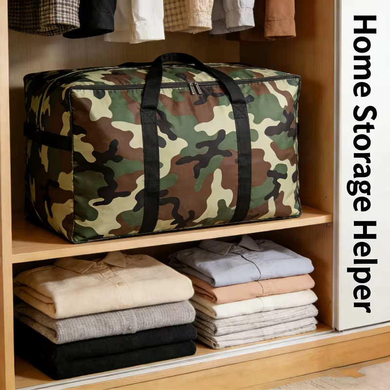 Grand sac de rangement camouflage imperméable et robuste pour le camping