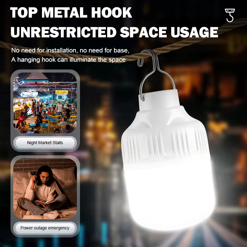 Ampoules LED rechargeables par USB pour l'extérieur