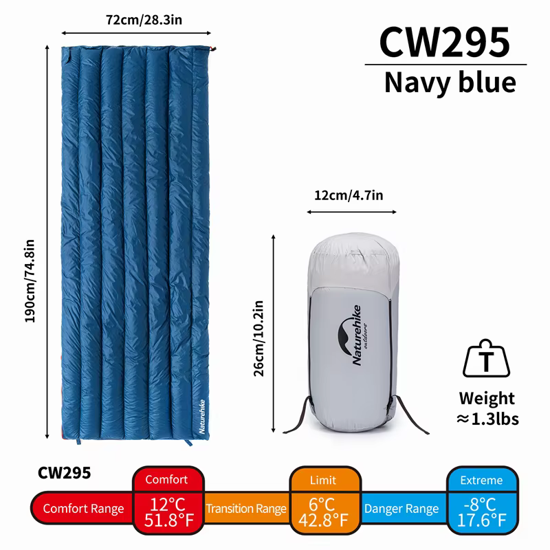 Naturerandonnée canard vers le bas sac de couchage ultraléger imperméable quatre saisons enveloppe sac
