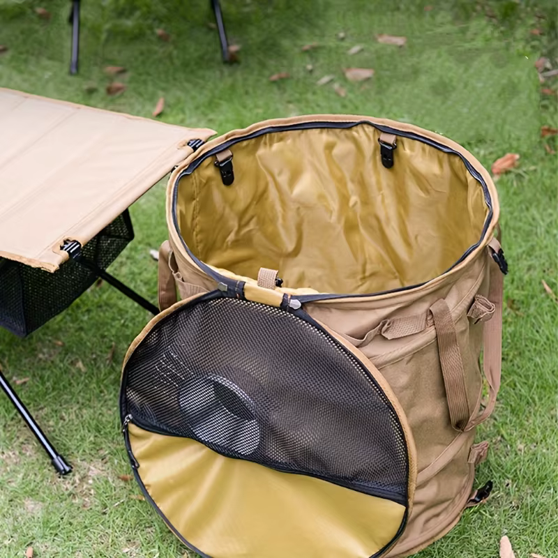 Seau de rangement pliable 62L pour le camping