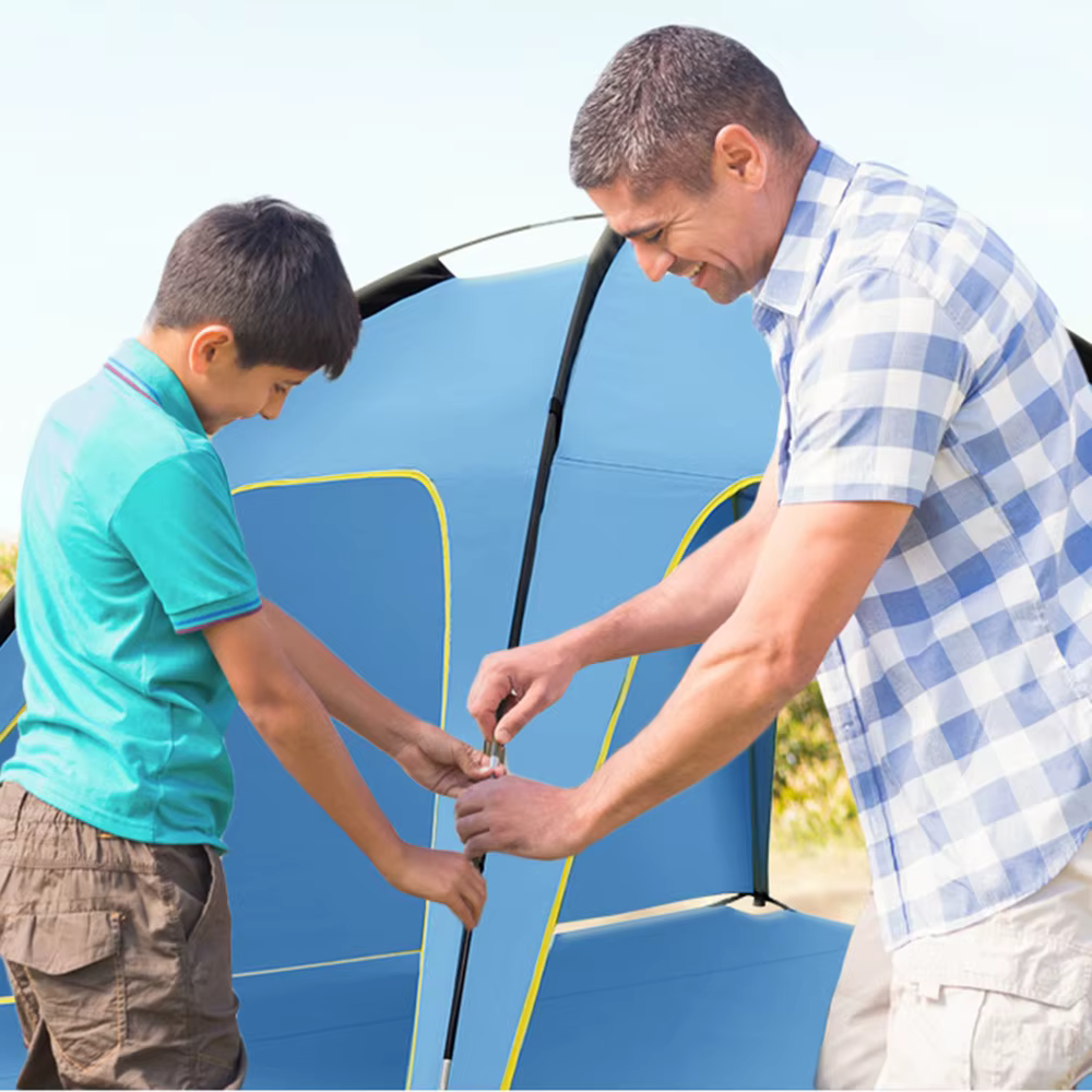 Tente de plage extérieure abri solaire Camping nuances tentes coupe-vent