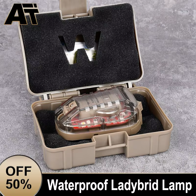 WADSN lampe coccinelle étanche Tactica survie sécurité Flash lumière rapide casque