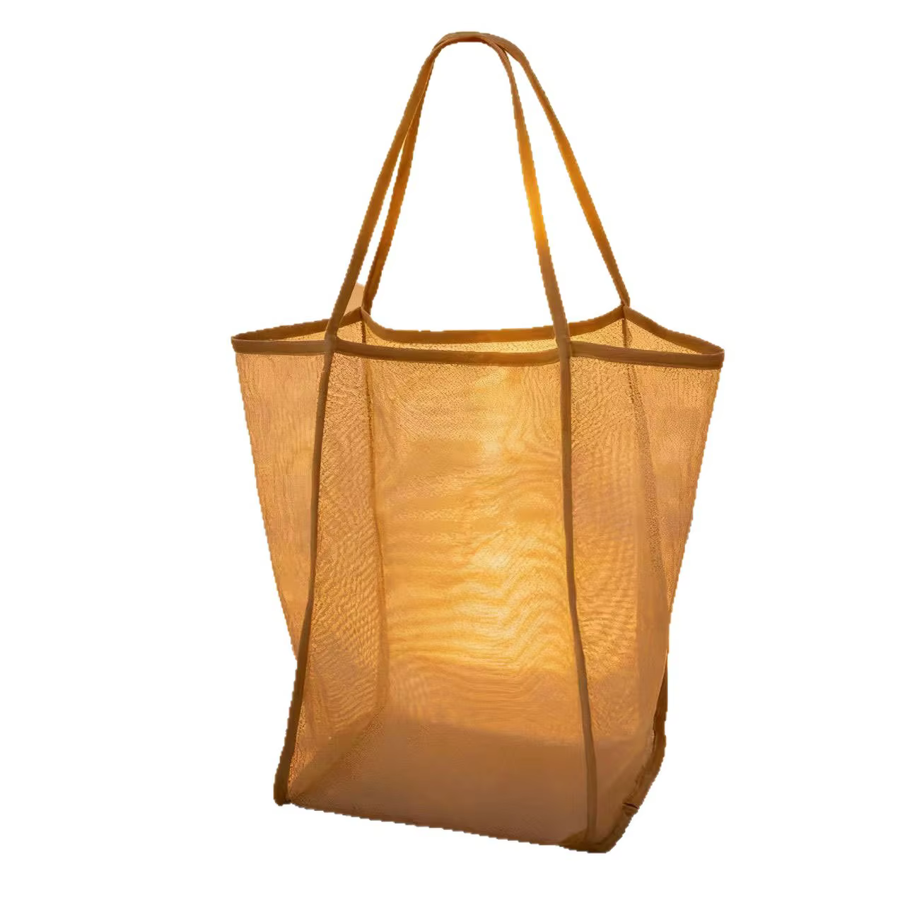 Sac de rangement pour jouets de plage pour enfants, en maille transparente, à bandoulière, grande capacité, pour la natation, les activités de plein air, le shopping, les voyages décontractés