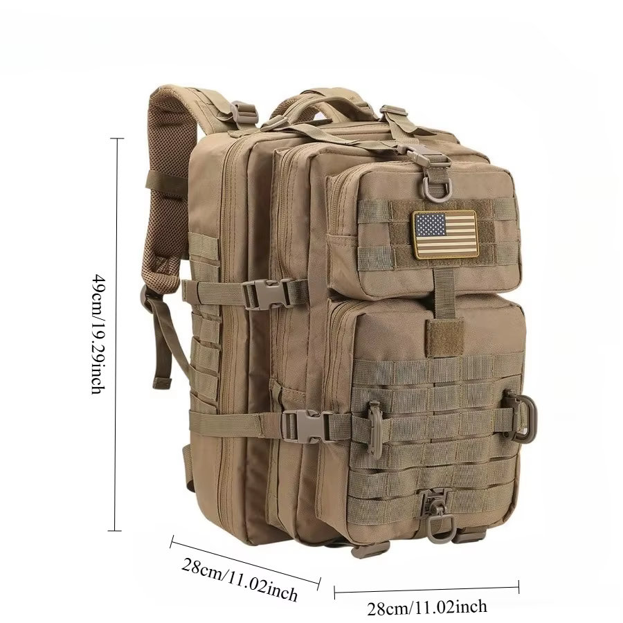 50L/30L sac à dos militaire d'assaut pour hommes