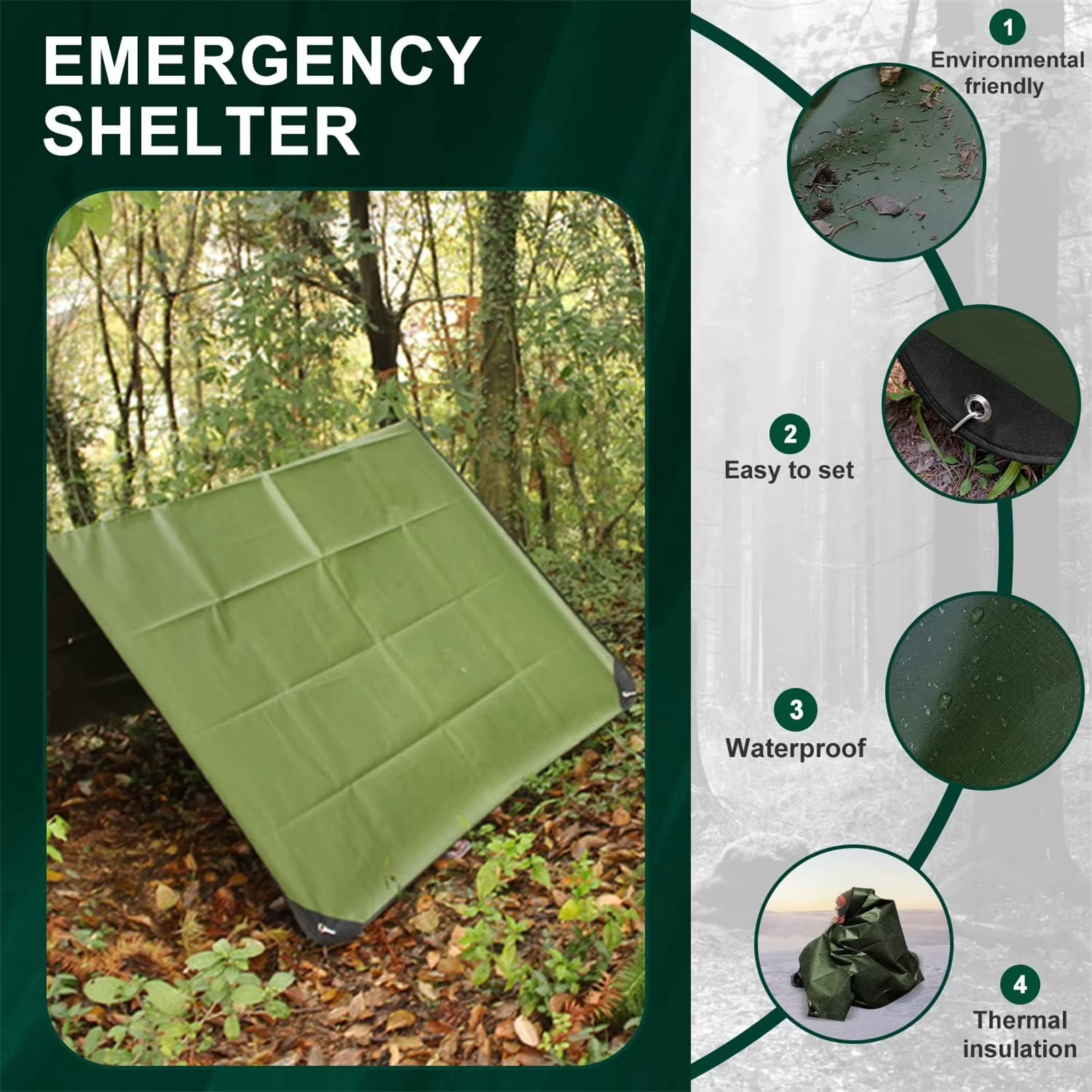 RapDuty-Couverture d'urgence imperméable