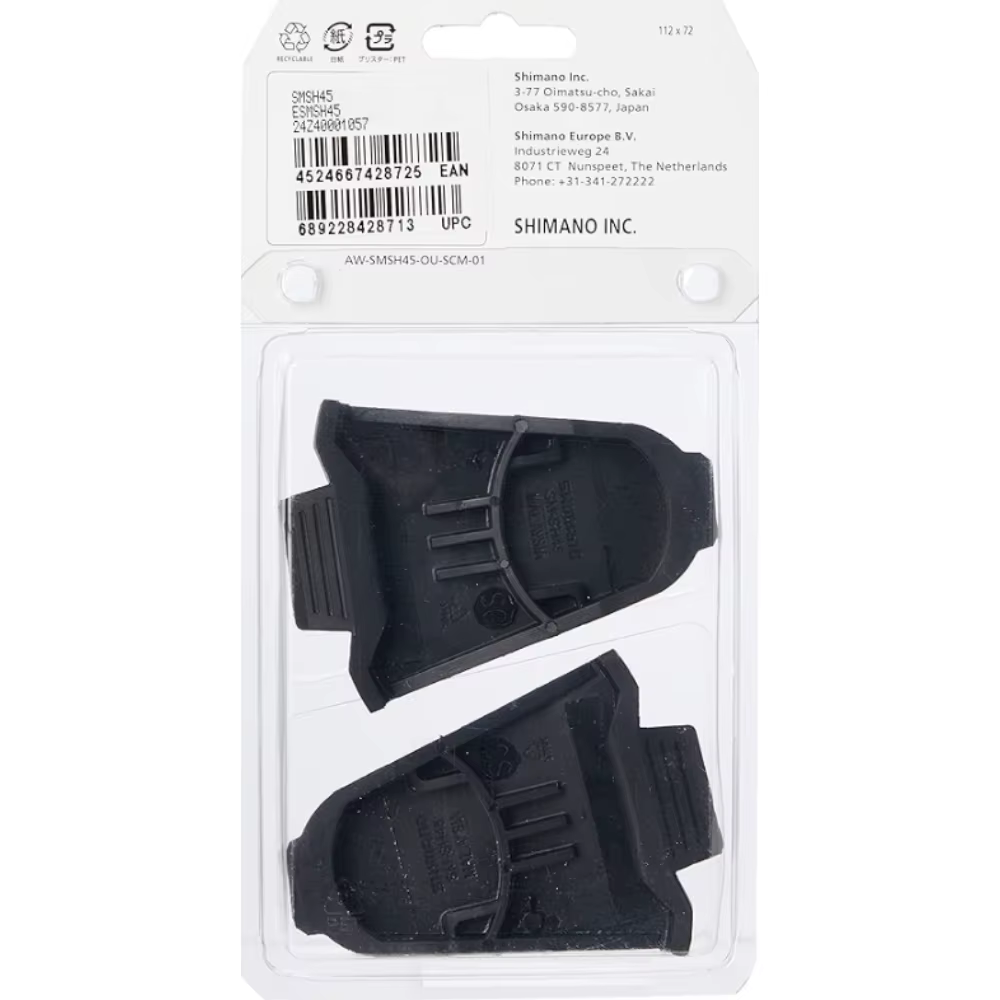 Shimano SM-SH45 Protecteur de taquet pour SM-SH10 SH11 SH12 - Couvercle de pédale de vélo de route avec plaque de base antidérapante et matériel