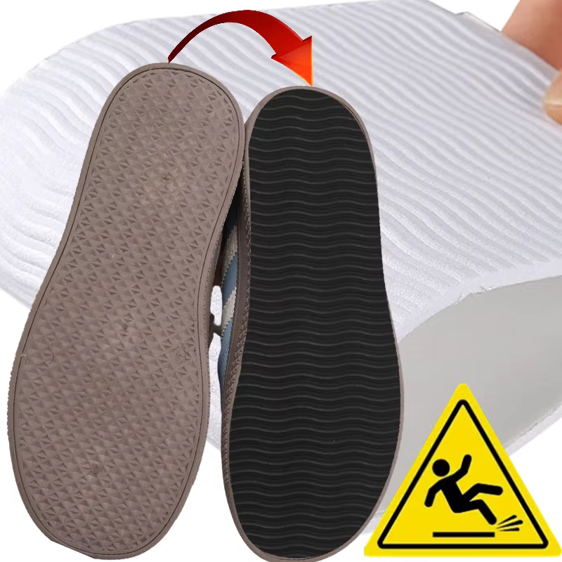 Semelles de chaussures anti-bruit, coussinets antidérapants auto-adhésifs pour chaussures de sport, protection de sol silencieuse et anti-rayures, ajustement universel