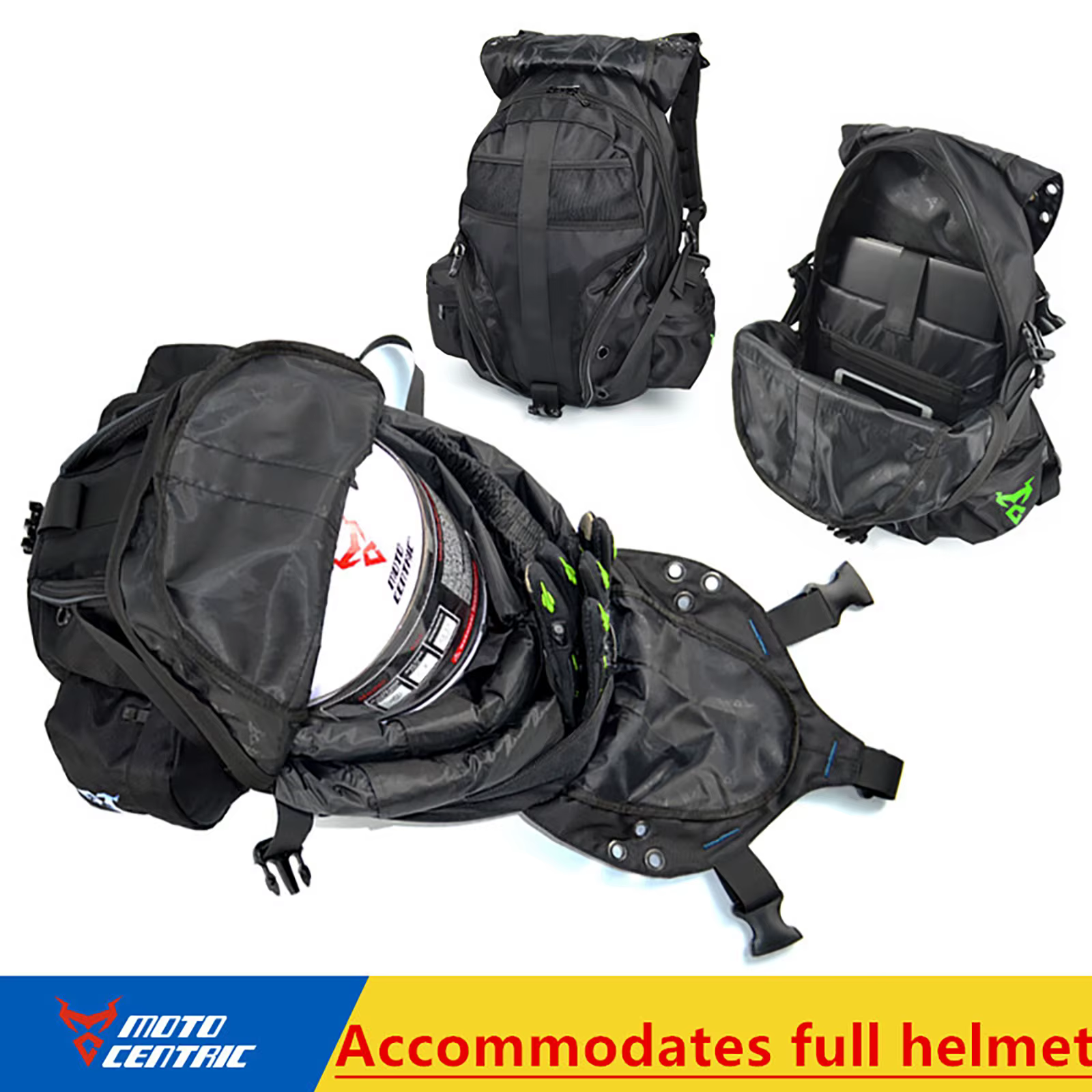 Sac à dos de moto étanche multifonctionnel pour hommes, sacs de casque de grande capacité, bagages de voyage de cyclisme, sac d'ordinateur pour moto