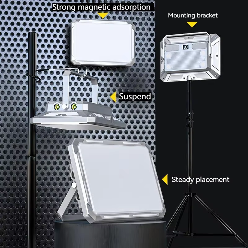 LED Camping tente lumière projecteur Rechargeable haute puissance éclairage de secours extérieur étanche Portable lampes de nuit suspendues