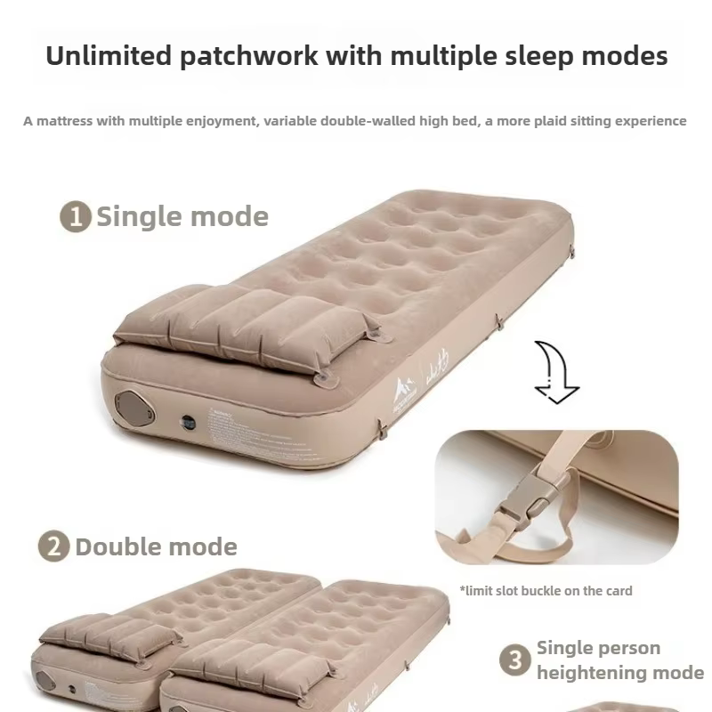 Montagne sur matelas gonflable tente extérieure pliante simple Double