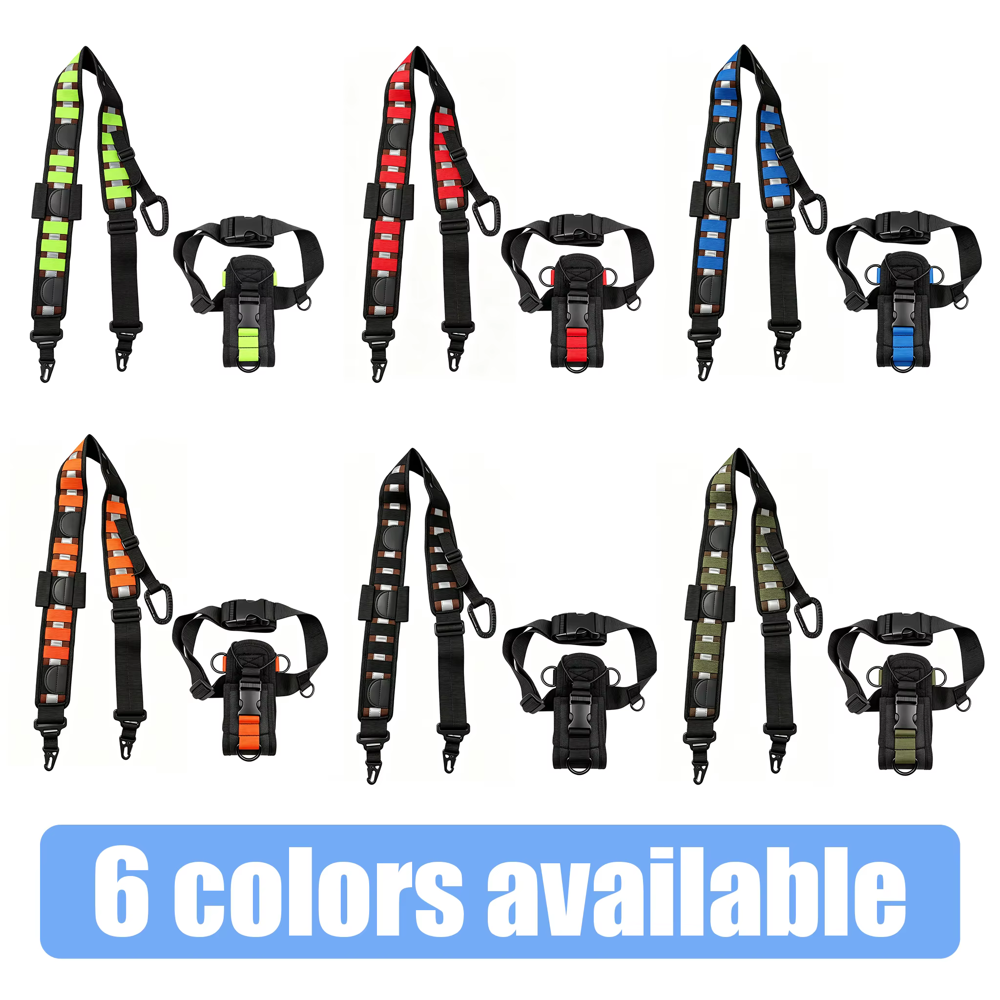 Sangles d'épaule larges tactiques pour pompiers et patrouilles, sangles d'épaule pour équipes de sauvetage, sangles d'épaule pour talkies-walkies, sacs à dos pour talkies-walkies