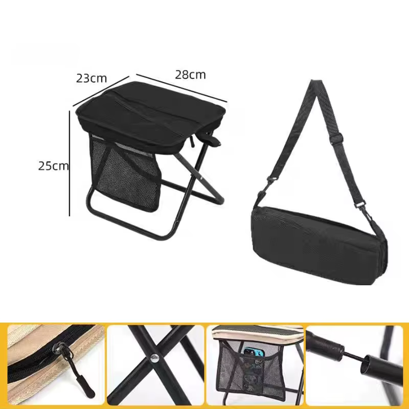 Tabouret de sac à dos pliable