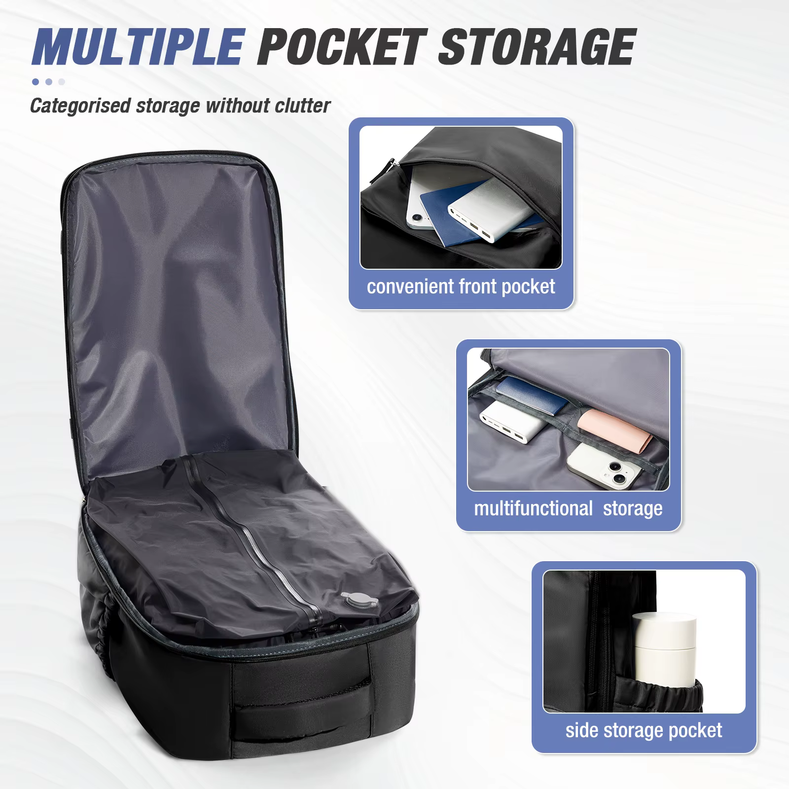 Sac à dos de compression sous vide pour homme