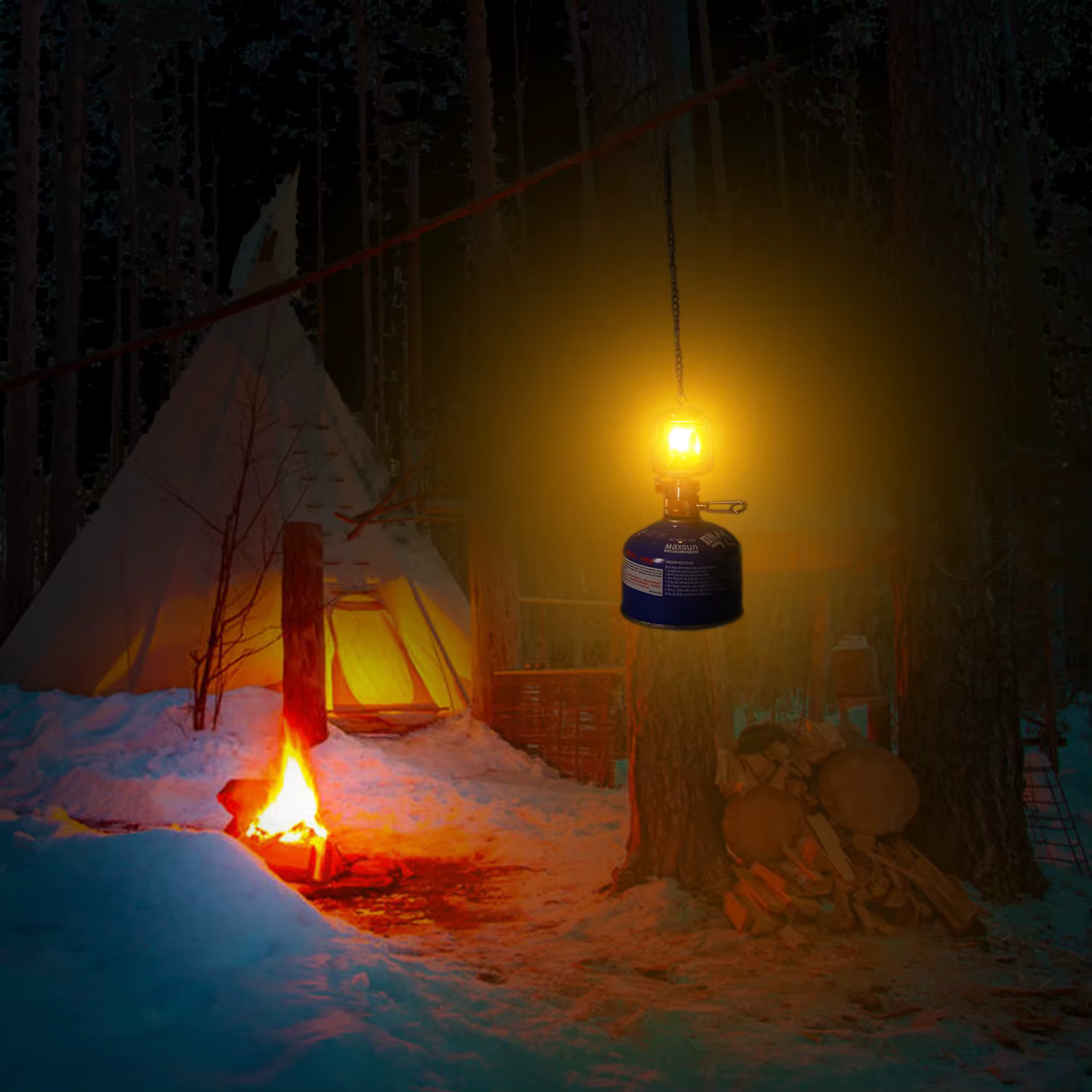 Camping Lampe À Gaz En Plein Air Mini Lanterne Tente