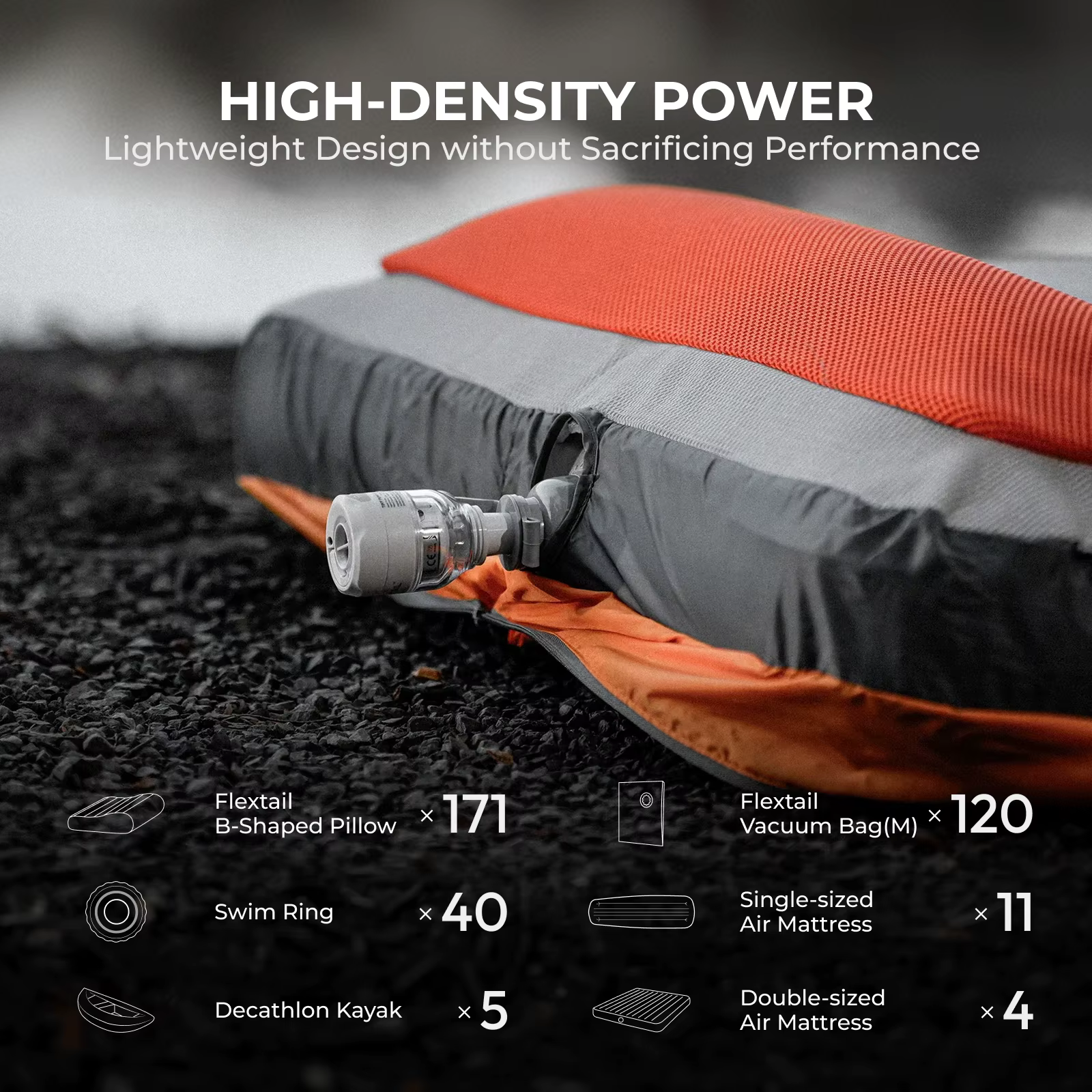 FLEXTAIL TINY PUMP 3X - Pompe à air portable ultra-légère 5kPa