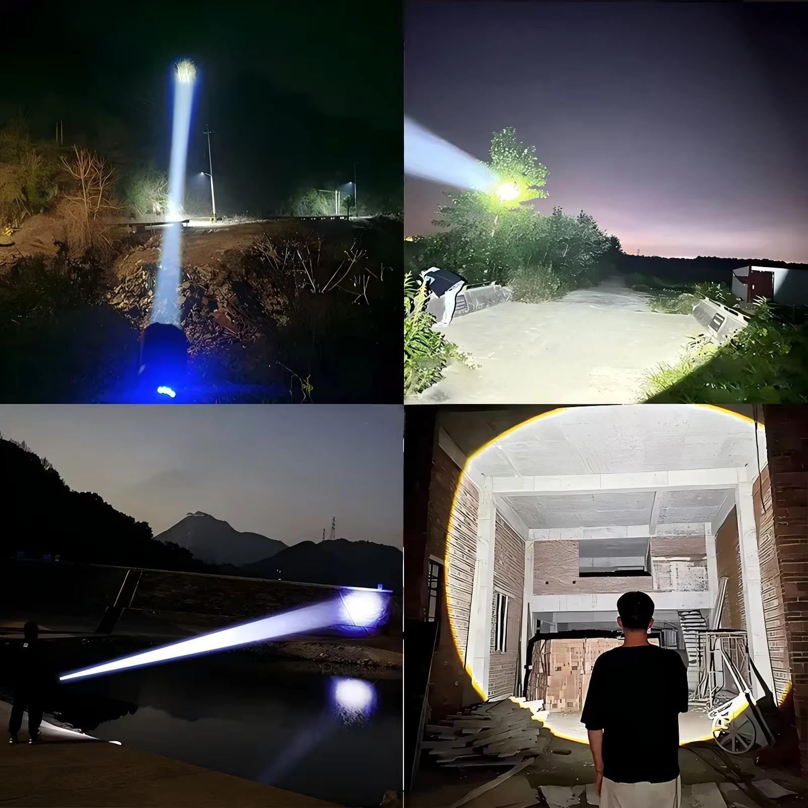 Lampe de poche LED aste super lumineuse
