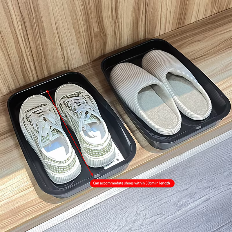 Boîte de plateau à chaussures multifonctionnelle, accessoire d'organisation intérieure de voiture, rangement durable pour véhicule.