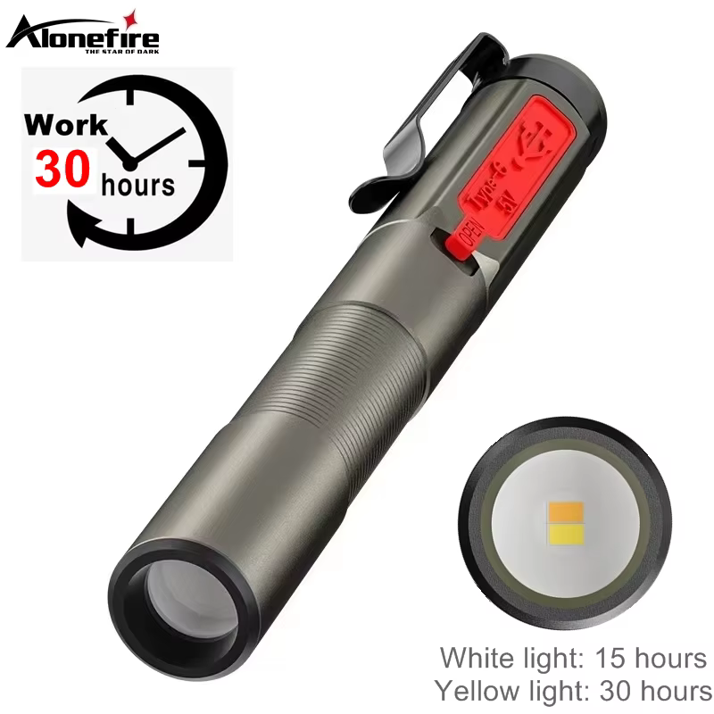 Mini lampe stylo 2-en-1