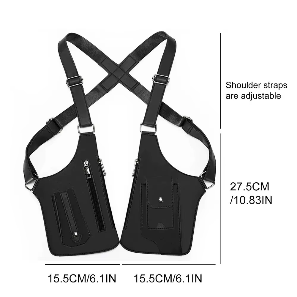 Sac tactique double épaule et bandoulière antivol dissimulé
