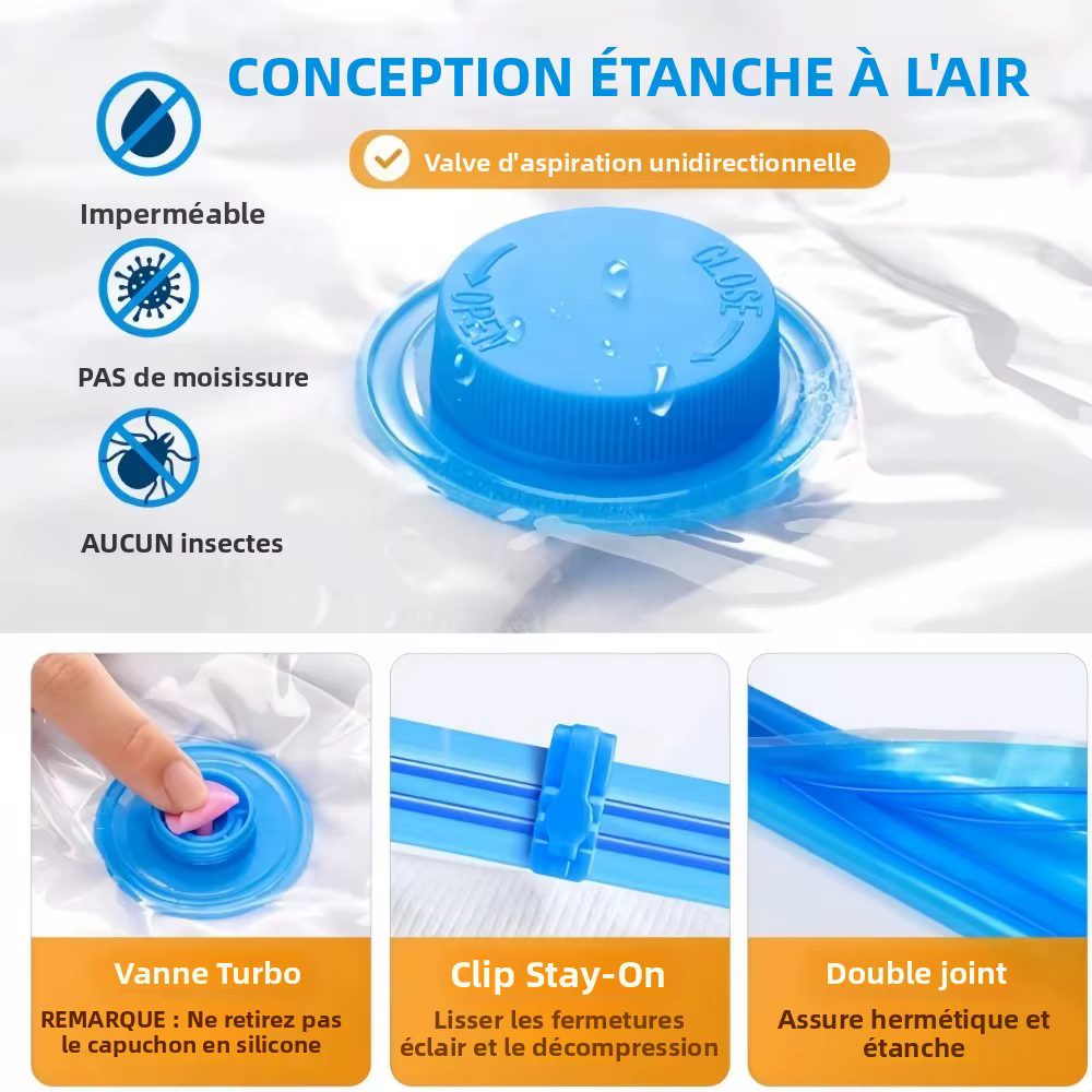 Sacs de rangement sous vide