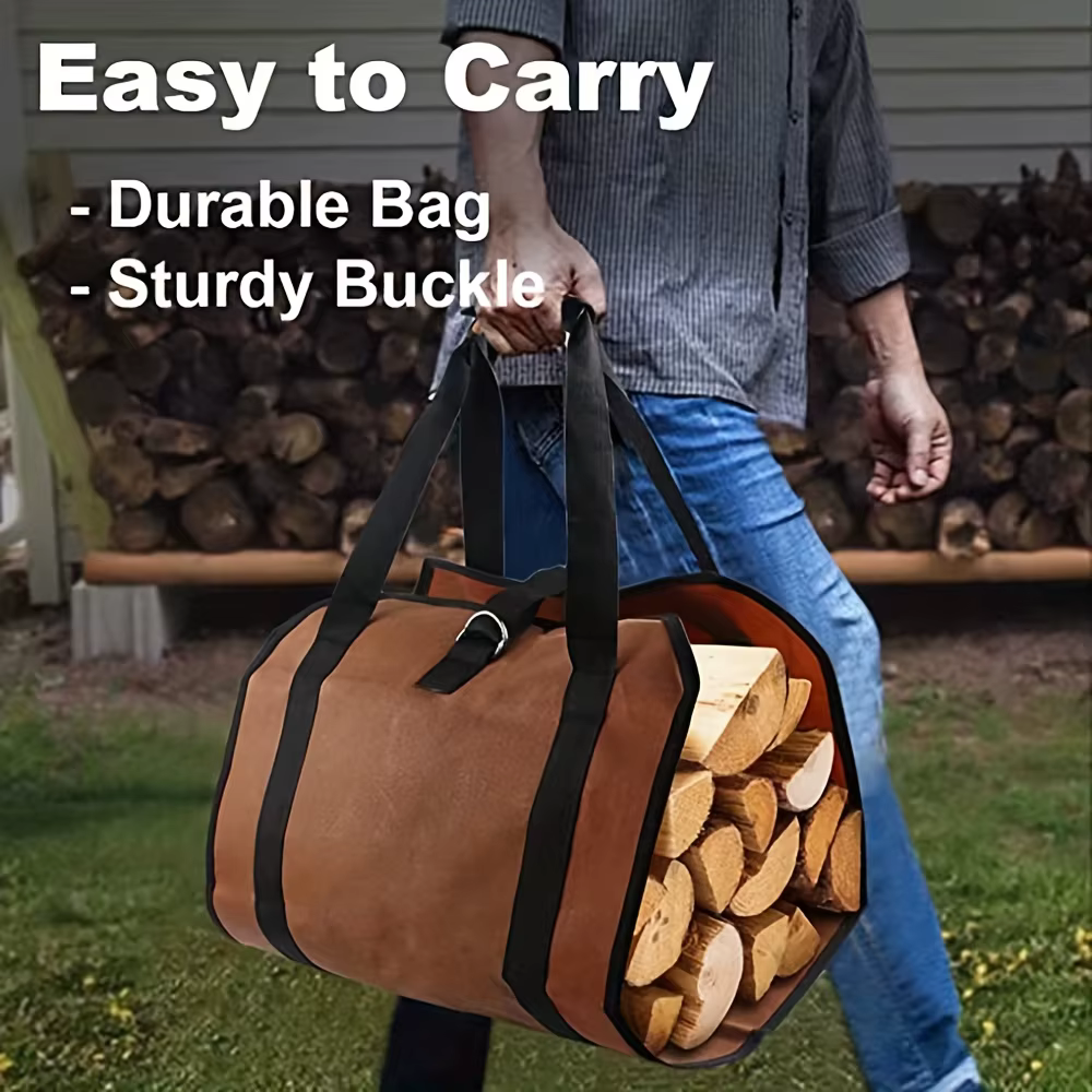 Sac de rangement pour bois d'extérieur
